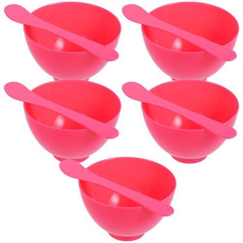 10Ensembles Bols De Mélange Rose PP Légers Et Durables