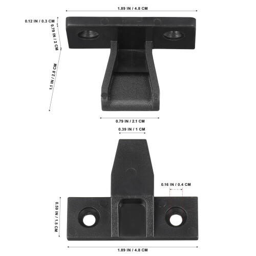 40Pièces Clips Push-on Pour Mobilier Supports D'angle Solides 1