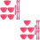 10Ensembles Bols De Mélange Rose PP Légers Et Durables 8