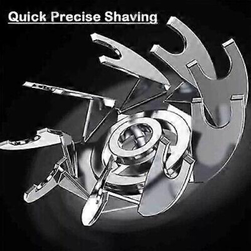 (blue) Mini Transparent Body Dual Head Magnetic Electric Shaver 2