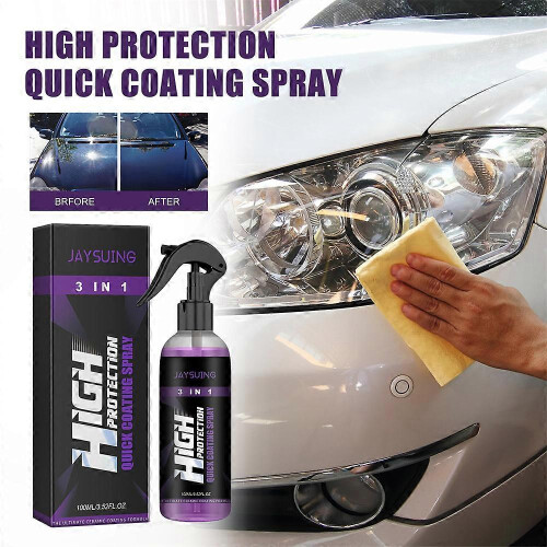 3Pcs 100ML 3 In 1 High Protection Quick Car Coat Ceramic Coating Spray Hydrophobic 1