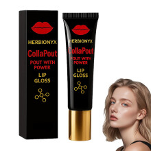 Lip Plumping Gloss with Instant Fuller Effect, Hydrating Serum for Dry Lips, NonSticky Finish (1PC)