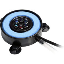 Décoration colorée pour aquarium, sable de quartz, lumière LED submersible, idéale pour aquarium, bassin, piscine, étang, crée des bulles