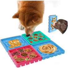 Voerbak voor honden en katten, veilig en wasbaar siliconenmateriaal, geschikt voor zowel droog als nat hondenvoer. Bevordert een gezond dieet door
