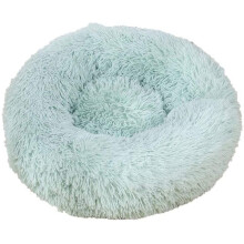 Cuddle Haven, Detachable Cat Bed for Indoor Felines, Cozy Fluffy Donut for Small Pets, Calming Raised Rim Support, Self-Warming Pet Bed, Non-Slipping