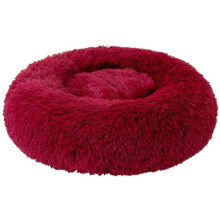 Pet Haven Furniture, Cozy Fluffy Donut Cuddler for Small Cats & Dogs, Calming Raised Rim Support, Water & Dirt-Resistant, Non-Slipping Bottom, Self-Wa