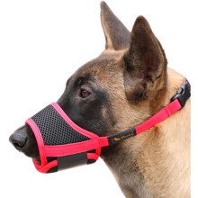 Canine Comfort Companion: Breathable Mesh Dog Muzzle, Anti-Bite Soft Fabric Humane Design For Small And Medium Dogs (Black)