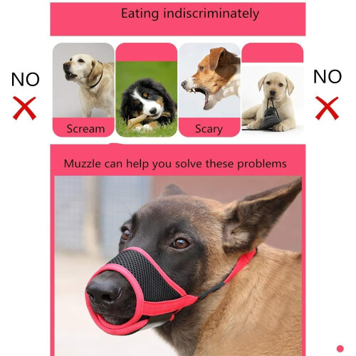 Pet Protector Plus: Anti-Bite Dog Muzzle with Reflective Strap for Enhanced Visibility and Security (Black) 2