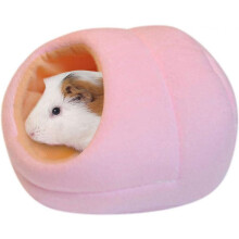 Adorable Hamster House, Semi Enclosed Cotton Cave Ideal Bedding for Pet Carriers, Perfect for Miniature Animals, Soft and Comfortable Material, Multi-