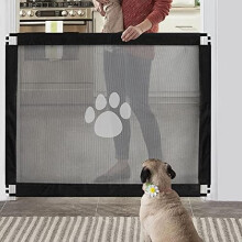 Portable Puppy Gate For Stairs And Bedrooms, Light Transmitting Multipurpose Isolation Easy Install Lockable For Dogs Old Cats Rabbits (100Cm X 80Cm)