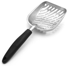 Ultimate Cleaning Companion: Stainless Steel Cat Litter Scoop, Detachable Design For Customized Care