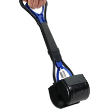 Pet Pooper Scooper for All Surfaces, Heavy Duty Material Abs Plastic Dog Pooper Scooper with Extra Long Handle for Comfortable Design, Portable and Fo