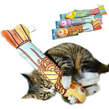 Catnip Kicker, interactief kattenspeelgoed dat het jachtinstinct stimuleert, perfect voor kattenvermaak binnenshuis, zachte pluche vulling van