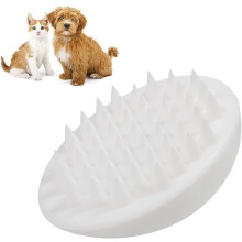 Pet Silicone Shampoo Brush, Best Bath Brush for Long & Short Hair Medium Large Pets Dogs Cats, Ergonomic Mouse Design Massage Your Pets for Daily Groo