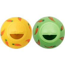 Jouet interactif pour petits animaux, distributeur de friandises stimulant mentalement avec disque intérieur ajustable favorisant une alimentation