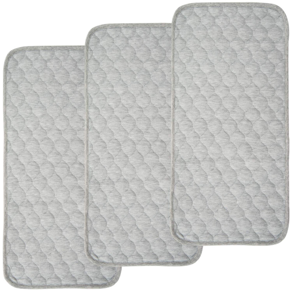 Changing Pad Liners, Eco & Waterproof Baby Diaper Changing Table Cover, Bamboo Rayon Quilted Thicker Waterproof Liners For Travel Or Nursery Use (3 Co