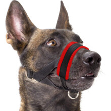 Dog Muzzles, Soft Breathable Nylon Dog Mouth Cover with Adjustable Straps, Humane Design to Correct Bad Habits for Small to Large Dogs, Ultra Comforta