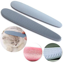 Ferramenta inovadora para estilizar o cabelo, inspirada na língua de um gato, com textura que imita a higiene da mãe gata para um cuidado capilar