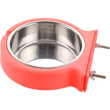 Pet Bowl For Hanging Cage Design, Removable Stainless Steel Bowl Easy Clean Food Safe For Small Pets, Environmentally Friendly Dry Clean Environment B