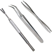 Professional Tick Remover Kit, High-Quality Stainless Steel Tick Remover Tools for Safe Tick Extraction, Compact and Smooth Design for Easy Handling a