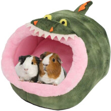 Zachte, warme fleece kooiaccessoires voor de winter, draagbaar en duurzaam dierenbedje voor kleine huisdieren, gemakkelijk schoon te maken,