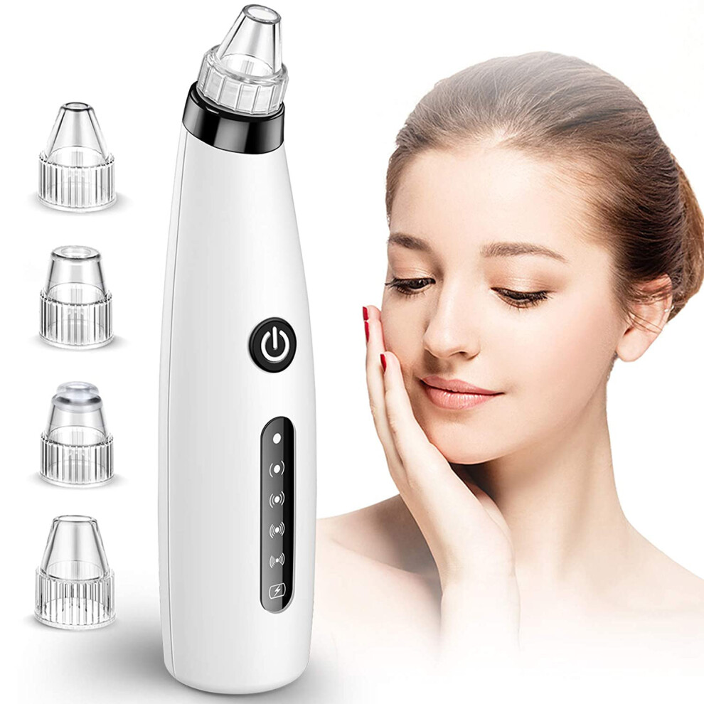 Adjustable Suction Levels, Replaceable Probes, Deep Cleansing Facial Pore Cleaner, Rechargeable Blackhead Vacuum, Professional Skin Care Tool, Stable