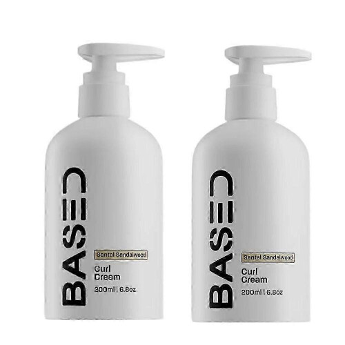 (2pcs) Based on sea salt spray and sandalwood curl cream
