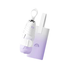 Portable Mini Umbrellas Gradients Color Foldable UVs-Purple