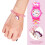 4Sets Kinder Armbanduhr Set Cartoon Armband Bunt 10