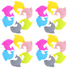 96Pièces Silicones Étiquettes Verres Requin Couleurs Variées Party