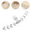 2Pièces Extensions De Bandes Masque Blancs Ajustables 11