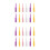 128Pièces Cribbage PVC Colorés Résistants Pour Tableaux De Score 4