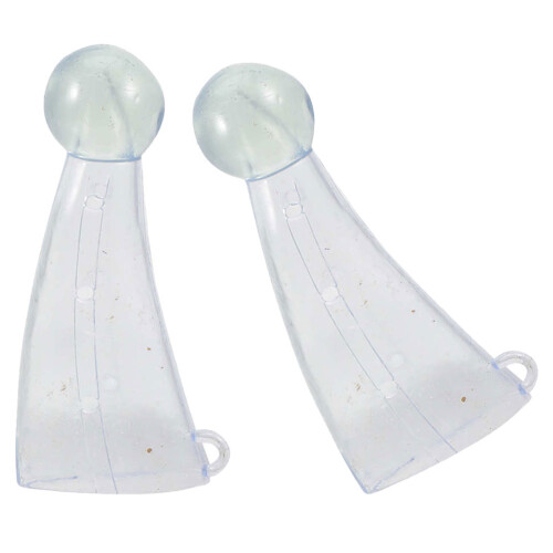 1Paire Protections De Cornes De Bœuf En Silicone Transparent Durables