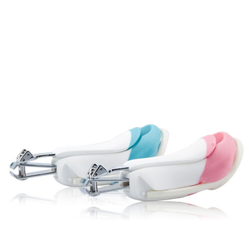 2Pièces Ciseaux Bébé Rose Ongles Loupe Anti-Coupure 1
