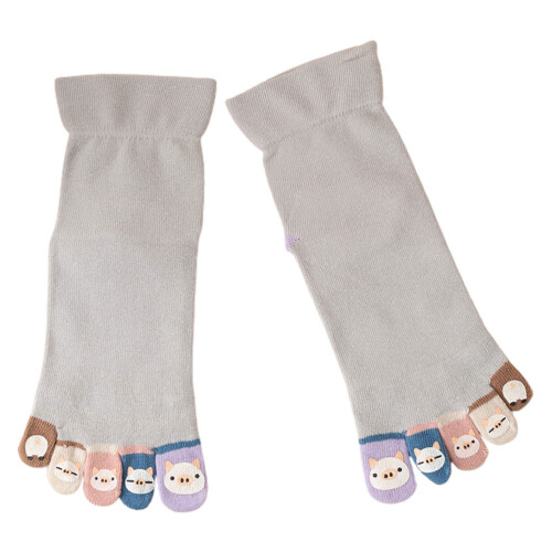 1Paire Sport Coton Orteils Séparés Design Moderne