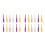 128Pièces Cribbage PVC Colorés Résistants Pour Tableaux De Score 10
