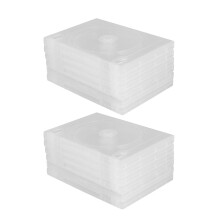 36Pièces Organiseurs Cd Dvd Blancs Ultra Slim Pour Amateurs De