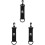 3Pièces Rangement Portable De De Golf Noir À Fixation Facile 3