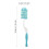 2Pièces Brosse Bébé En Silicone Nettoyage Long 11