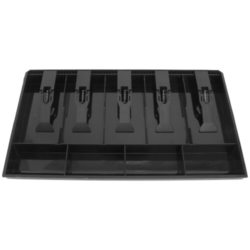 2Pièces Caisse En Noir Avec 5 Sections Billets Et 4 Rangement Pièces