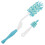 2Pièces Brosse Bébé En Silicone Nettoyage Long 8
