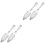 4Pièces Cuillères À Absinthe Acier Inoxydable Argent Multifonction Bar 5