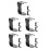 15Pcs Compact Razor and Beard Brush Holder Plastic Storage Stand 11