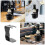 15Pcs Compact Razor and Beard Brush Holder Plastic Storage Stand 5