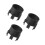 3Pièces Support Bouchon Essence -Neige Plastique Noir Stable 8