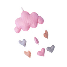 Décorations Suspendues Nuages Roses Décoration Suspendue Cœur