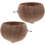 2Pièces Nourrisseur Bois Marron Pour Petits Animaux 8