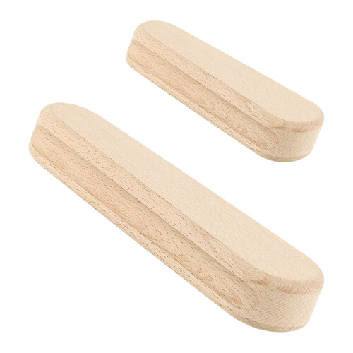 4Pièces Clappers En Bois Khaki Pour Couture Durable Usage 1