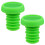 1Paire Capuchons Verts Pour Guidon En Caoutchouc Qualité 1