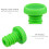 1Paire Capuchons Verts Pour Guidon En Caoutchouc Qualité 8
